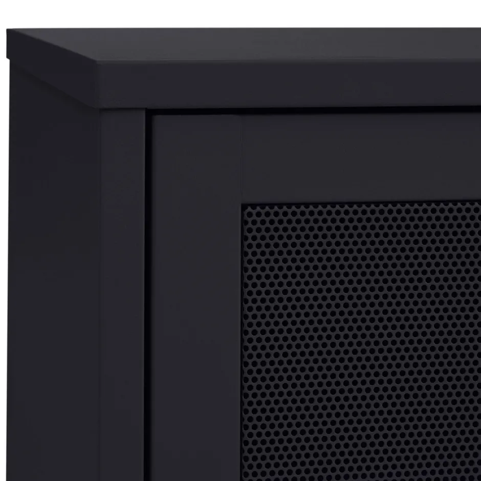 Discount No name KISO Meuble TV 2 portes, 2 niches en métal L160cm