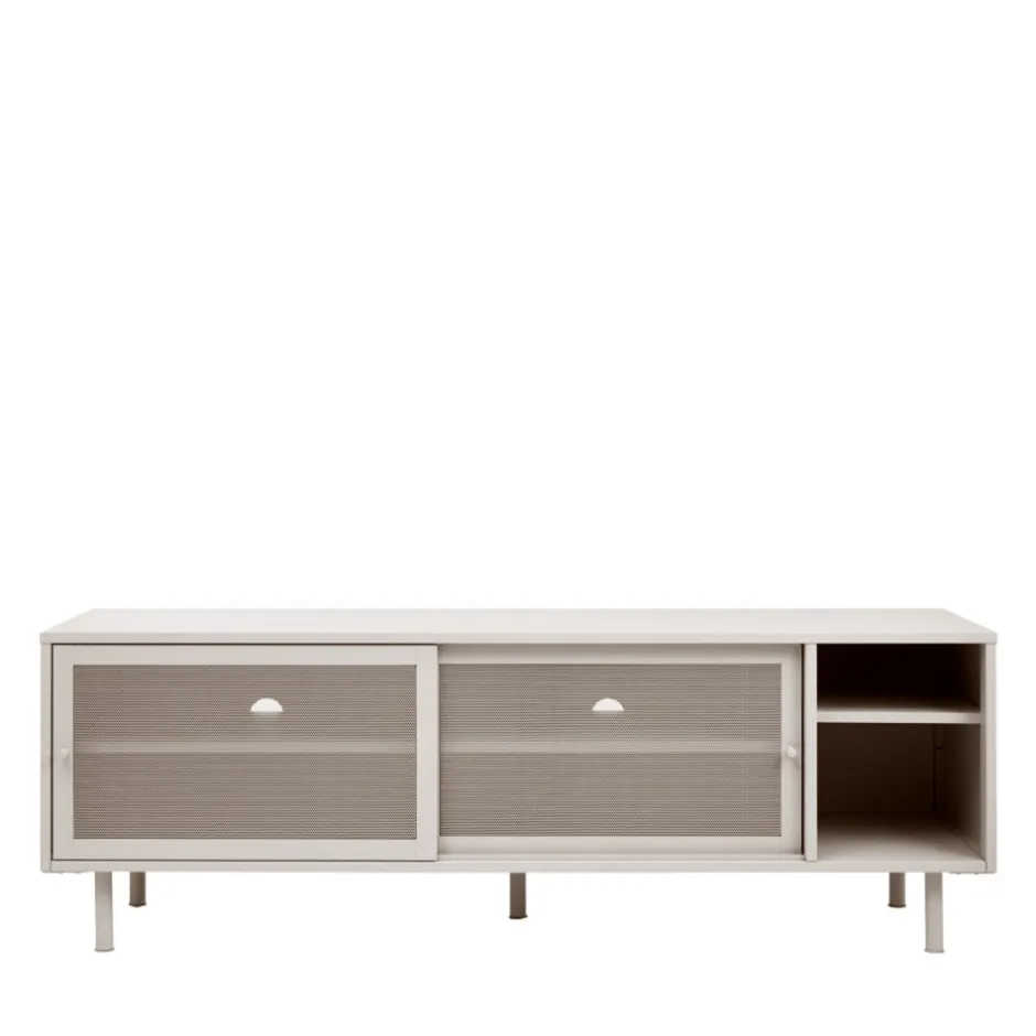 Discount No name KISO Meuble TV 2 portes, 2 niches en métal L160cm