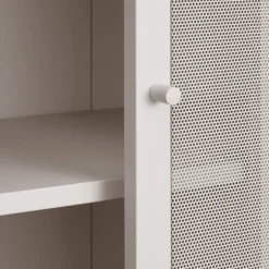 New No name KISO Vaisselier 4 portes, 2 niches en métal H180cm