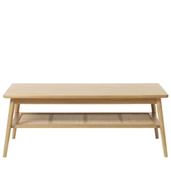No name KIYO Table basse en bois et cannage 120x60cm