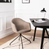 Clearance Drawer KOOIJ Chaise de bureau en tissu et métal