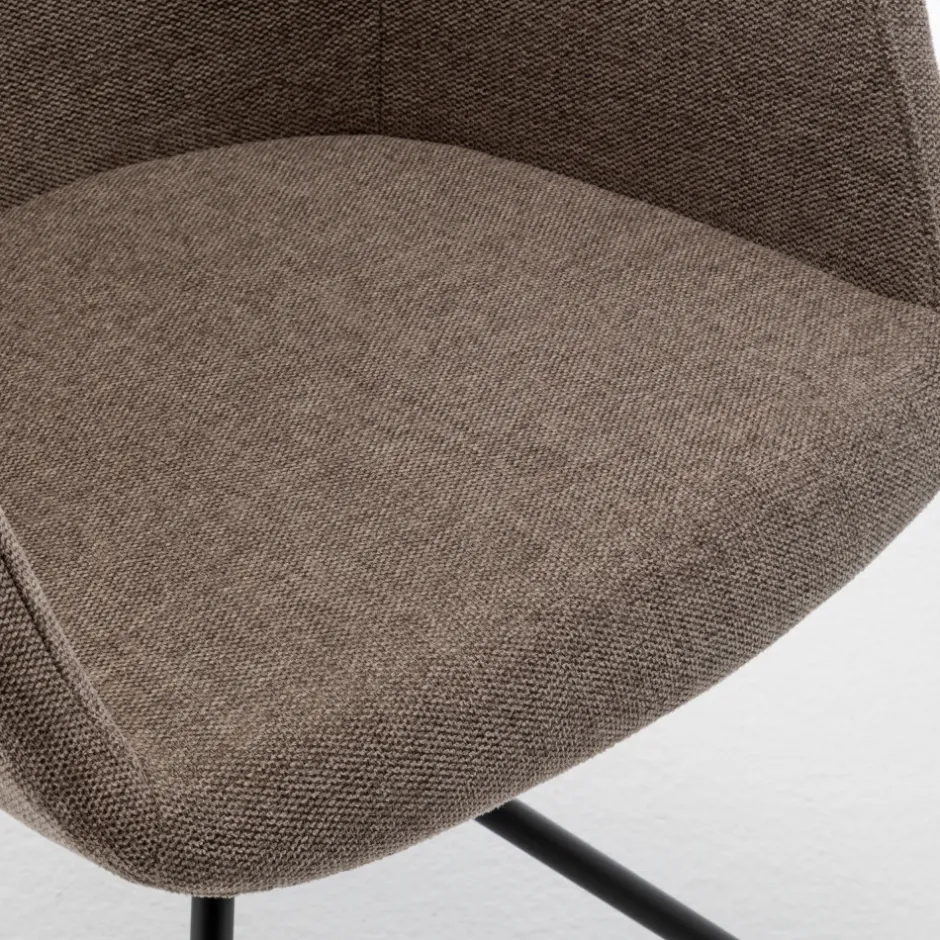 Clearance Drawer KOOIJ Chaise de bureau en tissu et métal