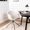 Clearance Drawer KOOIJ Chaise de bureau en tissu bouclette et métal
