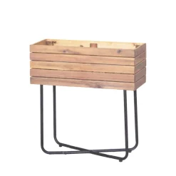 Online Drawer KORA Jardinière en bois et métal H 62 cm