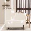 Online Drawer KOS Banc coffre en tissu bouclette et métal L100cm