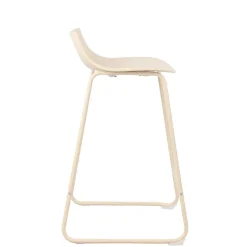 Sale Drawer LAMER Lot de 4 chaises de bar en plastique et métal H66cm