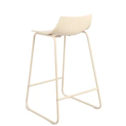 Sale Drawer LAMER Lot de 4 chaises de bar en plastique et métal H66cm