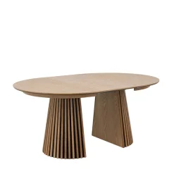 Discount Drawer LEA Table à manger extensible 4 à 8 personnes en bois ø120-200x120cm
