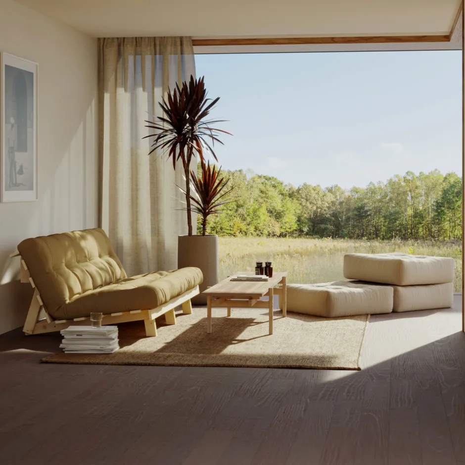 Online Karup Design LEAN Canapé convertible en bois naturel et tissu
