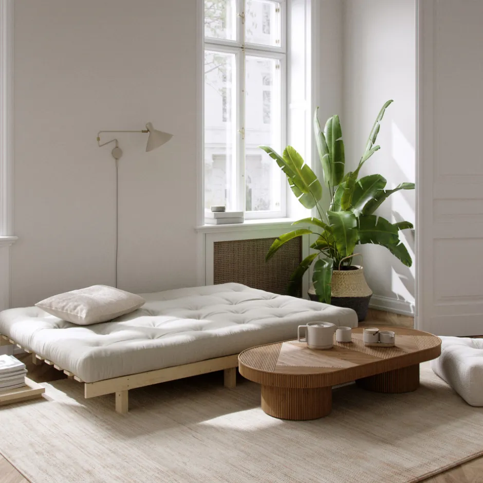 Online Karup Design LEAN Canapé convertible en bois naturel et tissu
