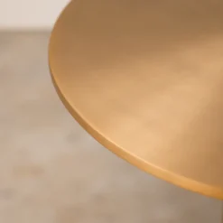 Hot House Nordic LECCO Table d'appoint en effet laiton et marbre ø41cm