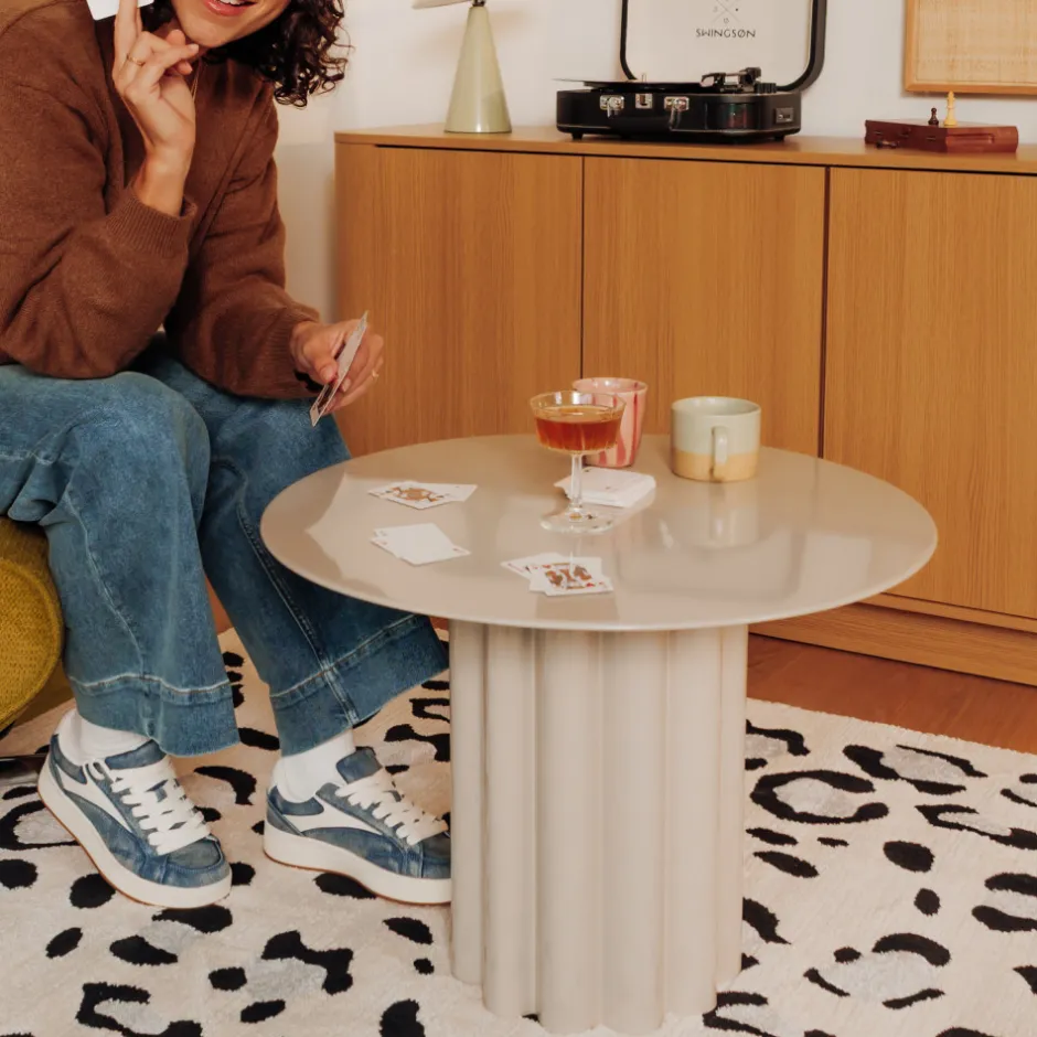 Discount Drawer LEON Table basse ronde en aluminium ø64cm