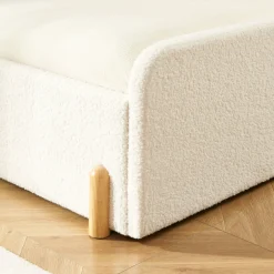 Sale No name LEONA Lit enfant en tissu bouclette 90x190cm