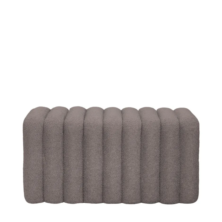 Outlet Drawer LETO Banc rembourré en tissu bouclette L79cm