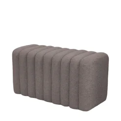 Outlet Drawer LETO Banc rembourré en tissu bouclette L79cm