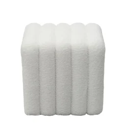 Sale Drawer LETO Pouf rembourré en tissu bouclette