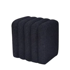 Sale Drawer LETO Pouf rembourré en tissu bouclette