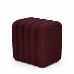 Sale Drawer LETO Pouf rembourré en tissu bouclette