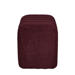 Sale Drawer LETO Pouf rembourré en tissu bouclette