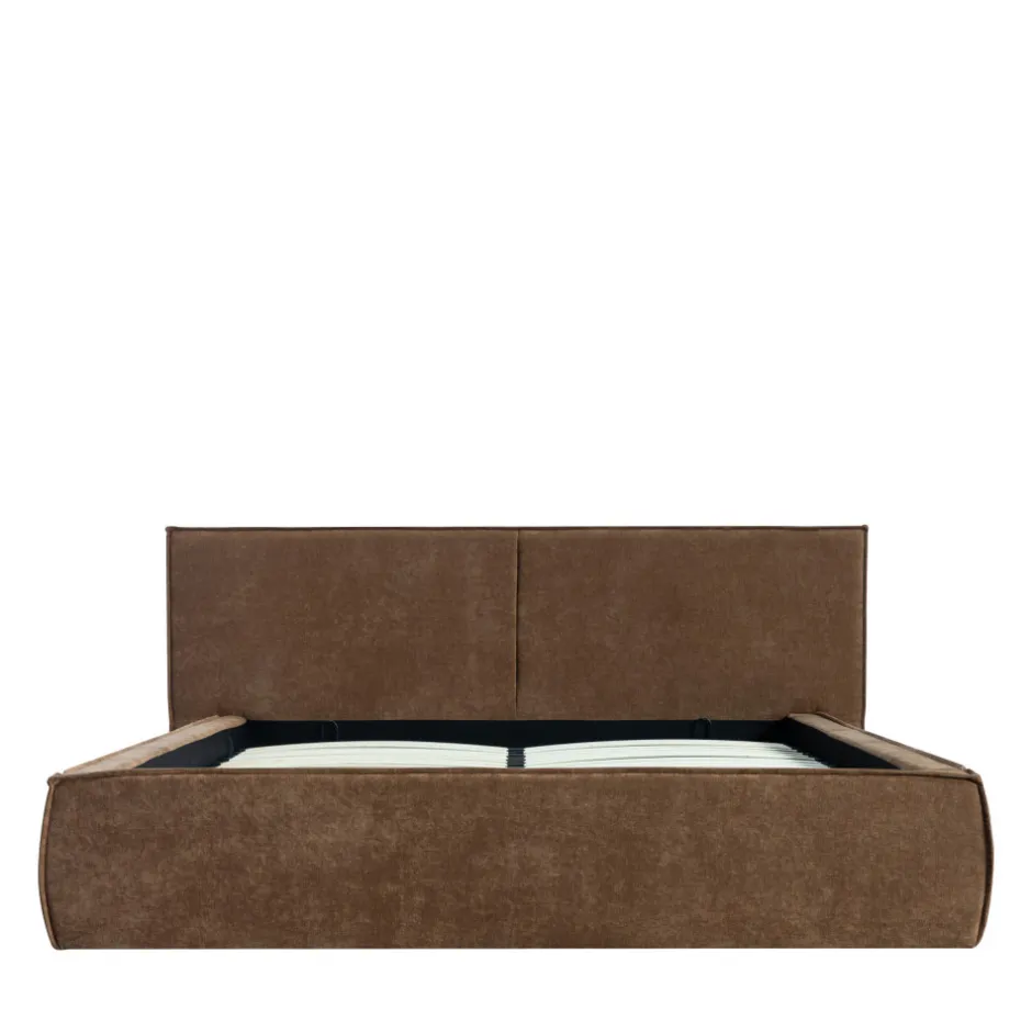 Outlet Drawer LIBERIA Lit coffre en tissu chenille 160x200cm