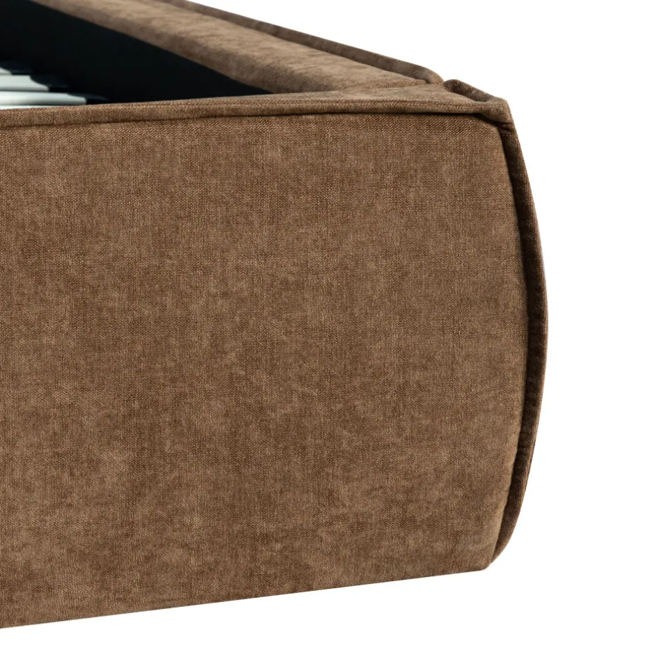 Outlet Drawer LIBERIA Lit coffre en tissu chenille 160x200cm