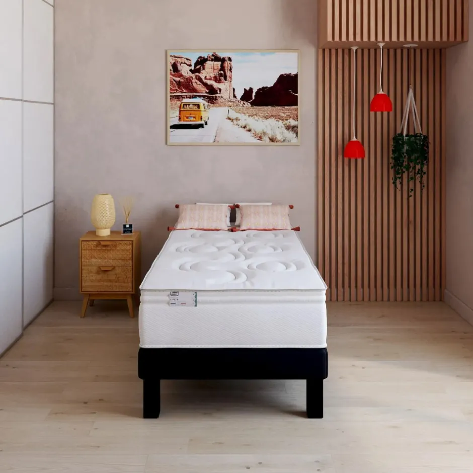 Discount Simmons LIFE-R Matelas 100% ressorts, épaisseur 29cm, accueil équilibré