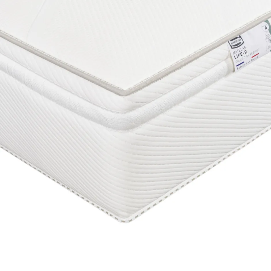 Discount Simmons LIFE-R Matelas 100% ressorts, épaisseur 29cm, accueil équilibré