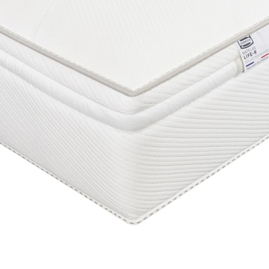 Discount Simmons LIFE-R Matelas 100% ressorts, épaisseur 29cm, accueil équilibré