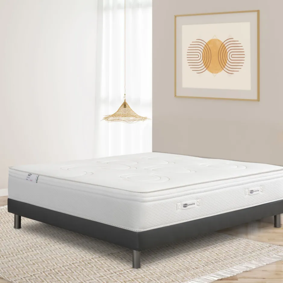 Discount Simmons LIFE-R Matelas 100% ressorts, épaisseur 29cm, accueil équilibré