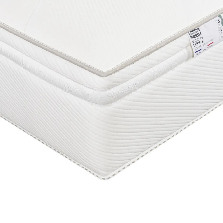 Discount Simmons LIFE-R Matelas 100% ressorts, épaisseur 29cm, accueil équilibré