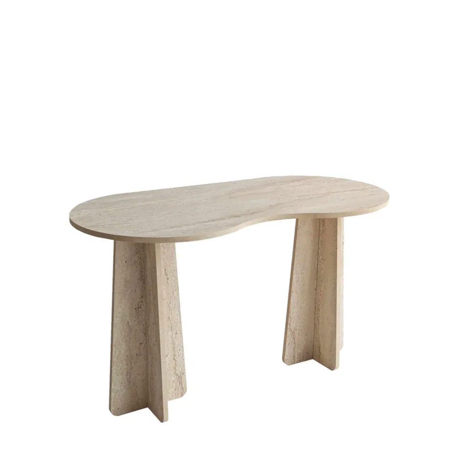 Clearance Drawer LINA Bureau effet travertin L120cm