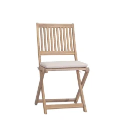 Best Drawer LINA Lot de 2 chaises pliantes de jardin en bois