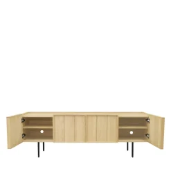 Drawer LINES Meuble TV 4 portes en bois L160cm