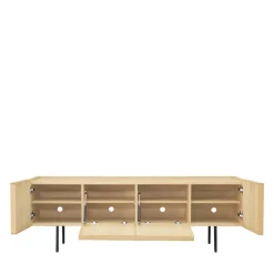 Drawer LINES Meuble TV 4 portes en bois L160cm