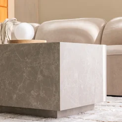 Sale Drawer LIPANI Table basse effet marbre 90x50cm