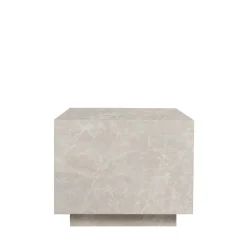 Online Drawer LIPANI Table d'appoint carrée effet marbre 40x40cm