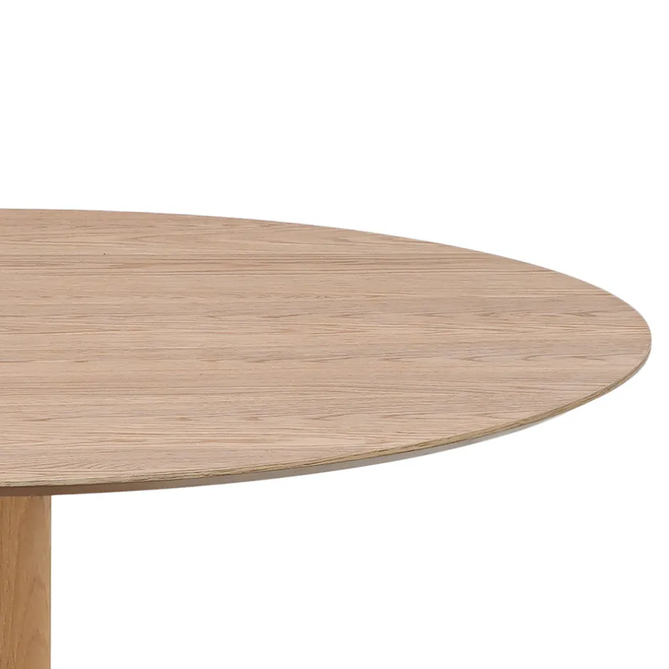 New Drawer LISA Table à manger 4 personnes ronde en bois ø120cm