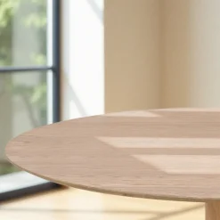 New Drawer LISA Table à manger 4 personnes ronde en bois ø120cm