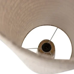 Online Woood LOFT Lampadaire à rayures en métal et tissu bouclette H130cm