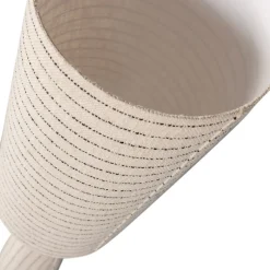Online Woood LOFT Lampadaire à rayures en métal et tissu bouclette H130cm