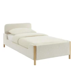 Online No name LOIS Lit enfant en tissu bouclette 90x190cm