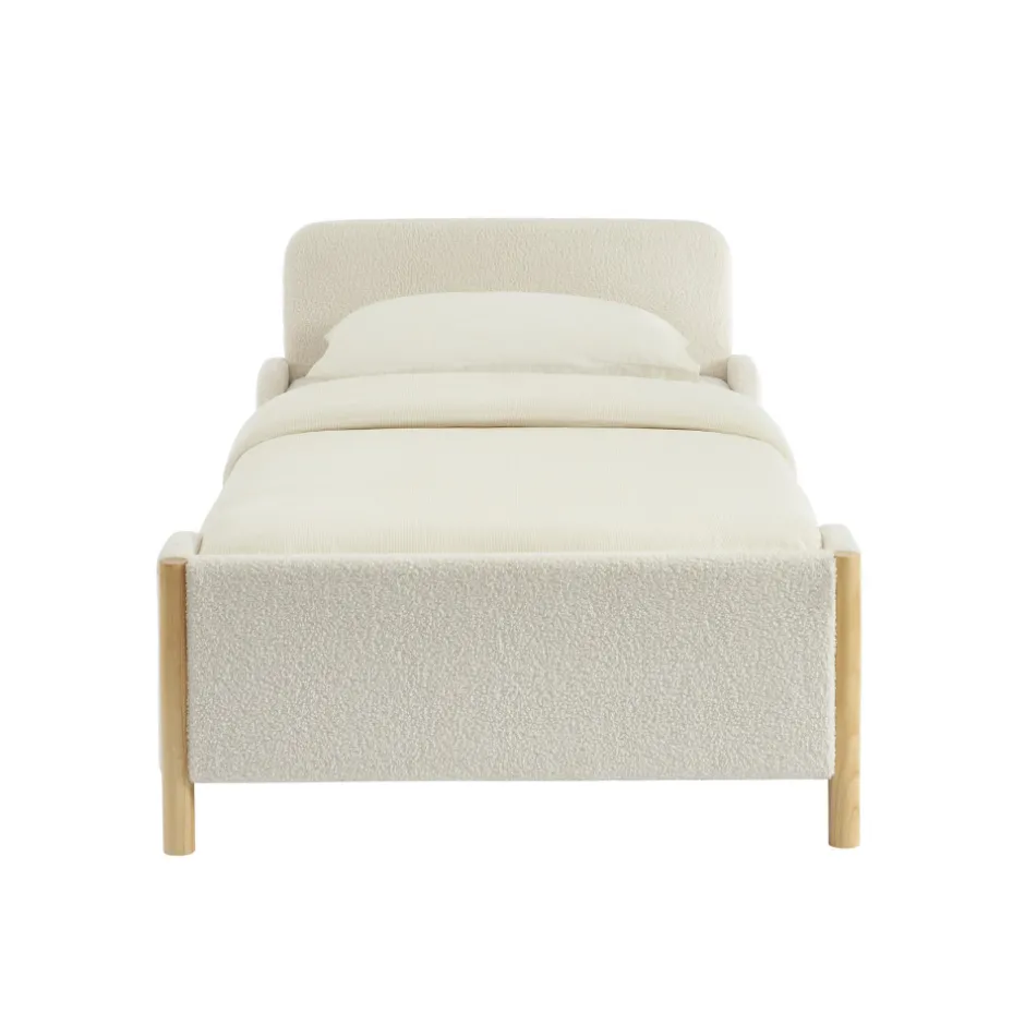 Online No name LOIS Lit enfant en tissu bouclette 90x190cm