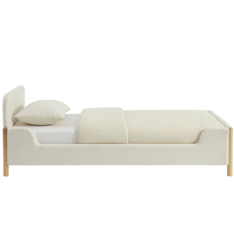 Online No name LOIS Lit enfant en tissu bouclette 90x190cm
