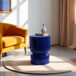 Online Drawer LOLA Table d'appoint ronde en métal ø32,5cm