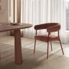 Clearance Drawer LORA Lot de 2 fauteuils en tissu et métal