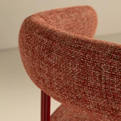 Clearance Drawer LORA Lot de 2 fauteuils en tissu et métal