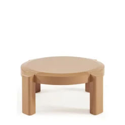 Outlet Drawer LORI Table basse ronde en bois laqué ø87,5cm