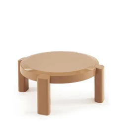 Outlet Drawer LORI Table basse ronde en bois laqué ø87,5cm