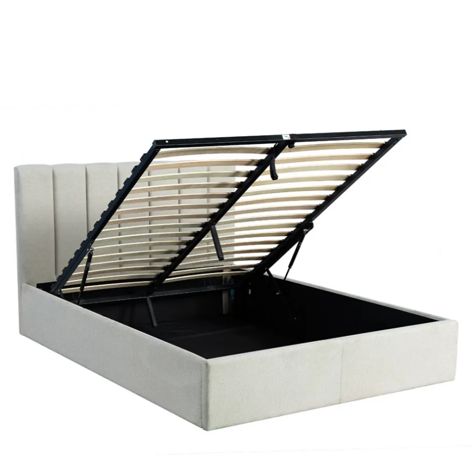 Sale Drawer LOU Lit coffre en tissu 140x190cm