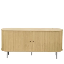 New Drawer LUCIE Buffet aux portes coulissantes en bois et métal L160cm